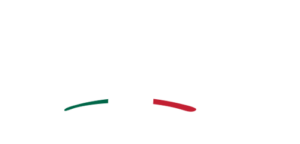 White script Sonnys with a green, white, and red underline for an Italian Restaurant background.