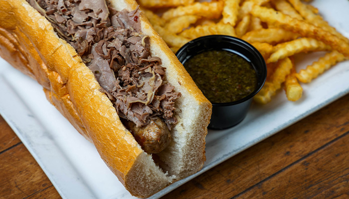 Combo Sandwich made famous by Sonny's Italian Kitchen, the best sandwich destination on Sturgeon Bay in Door County Wisconsin